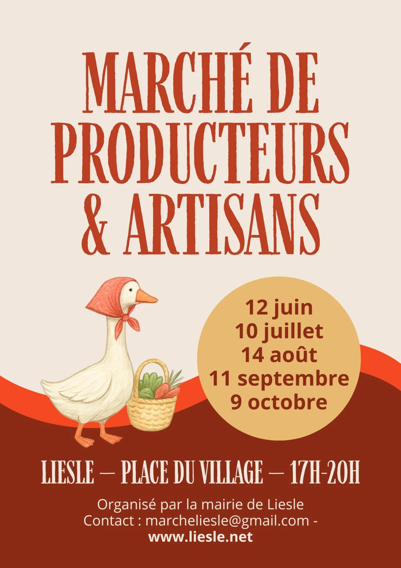 Affiche marché 2026